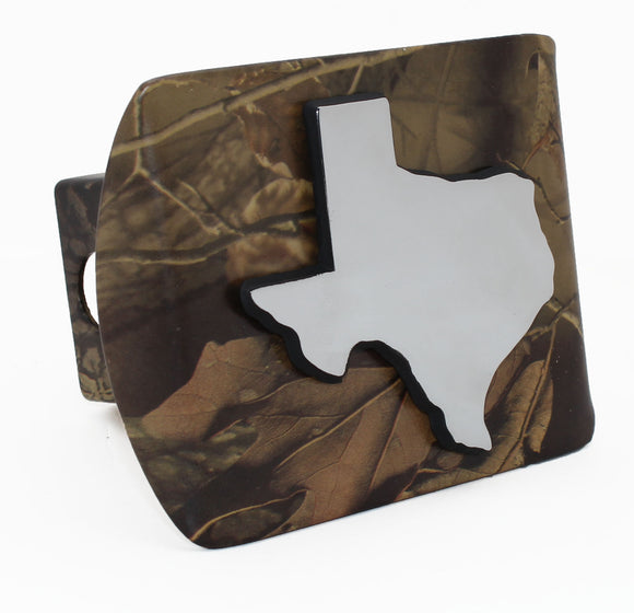 State of Texas Camo Metal Hitch Cover