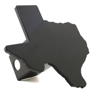 State of Texas Black Metal Hitch Cover