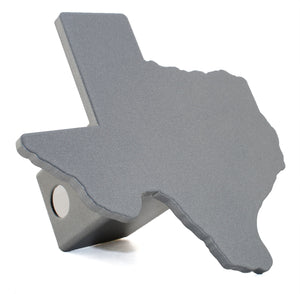 State of Texas Silver Metal Hitch Cover