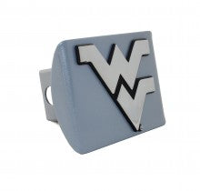 West Virginia University Silver Metal Hitch Cover